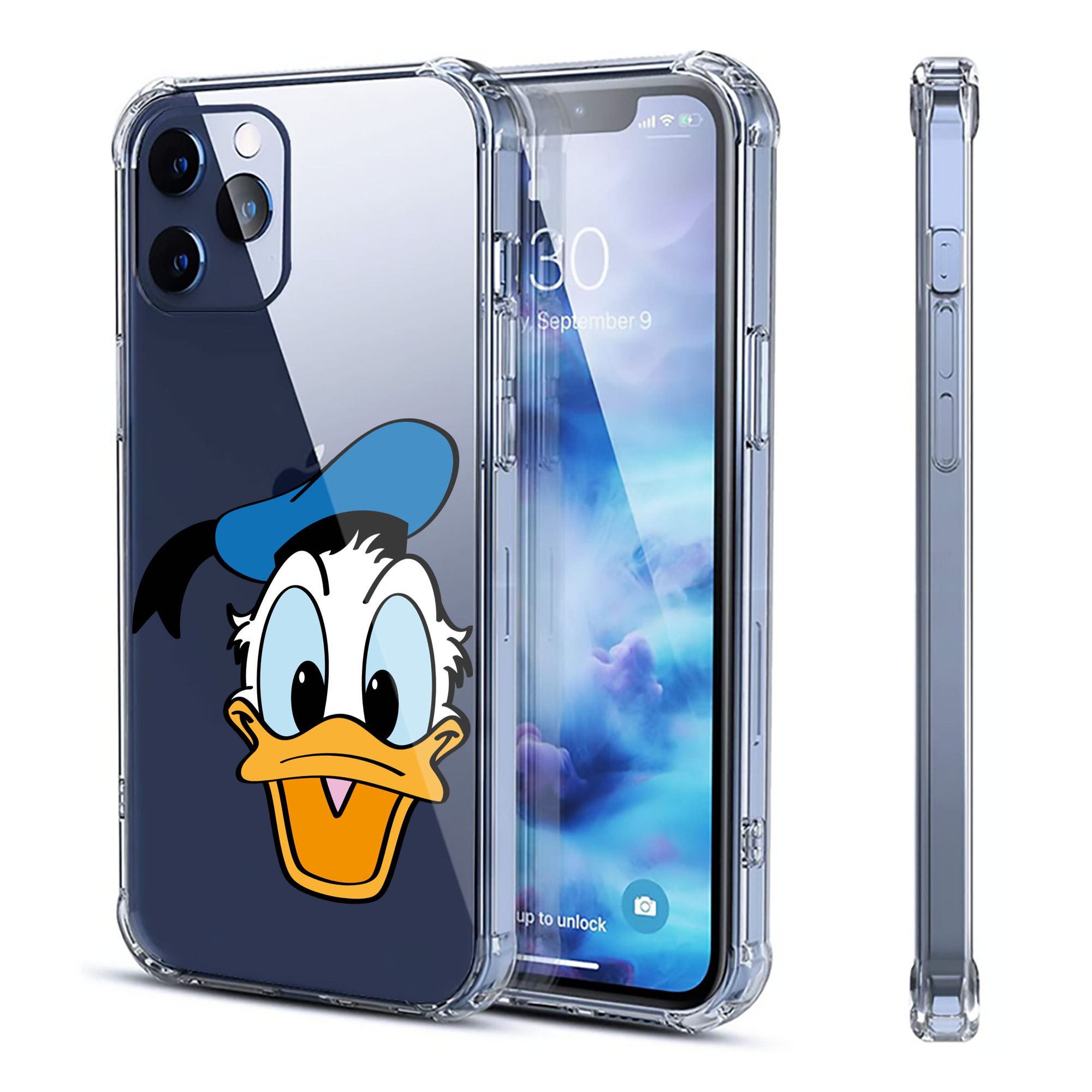 （画像用） ミッキーマウス Mickey Mouse 【iPhone 12シリーズ対応】透明スマホケース（クリアソフトケース）